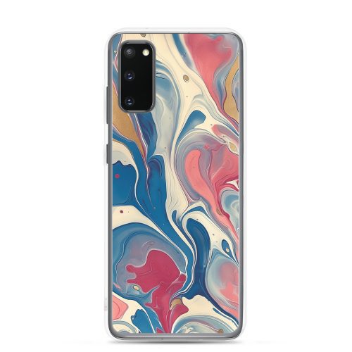 Gold Marble Clear Case for Samsung