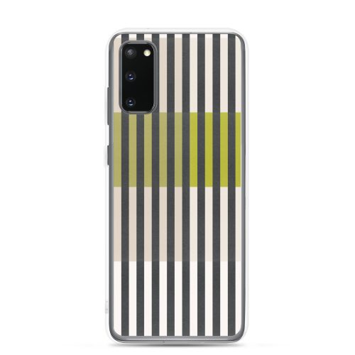 Green Geo lines Clear Case for Samsung