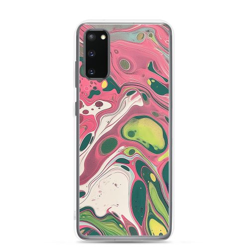 Green Marble Clear Case for Samsung