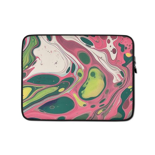 Green Marble Laptop Sleeve
