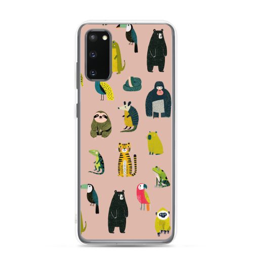 Jungle Animals Pattern Clear Case for Samsung