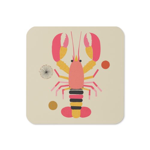 Lobster Cork-back coaster