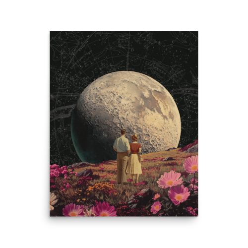 Moon Gazing Art Print
