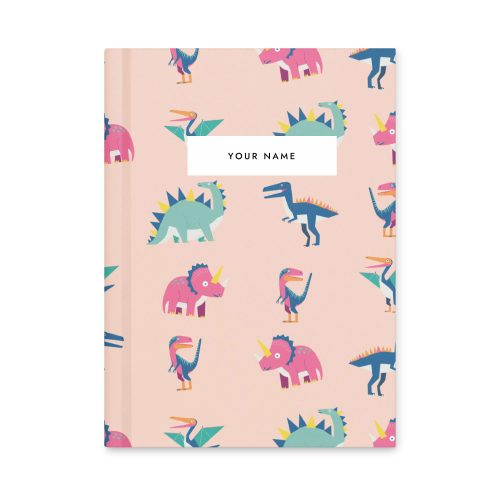 Personalise Dinosaur Pattern Notebook