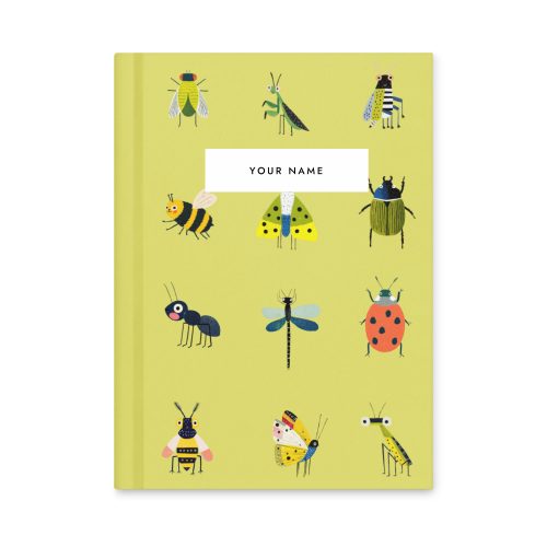 Personalise Insect Pattern Notebook