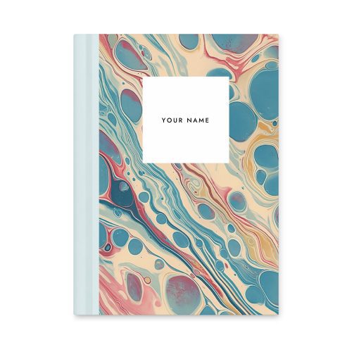 Personalise Marble Pattern Notebook 15