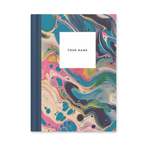 Personalise Marble Pattern Notebook 17