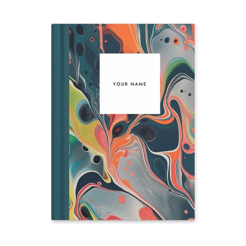 Personalise Marble Pattern Notebook 5