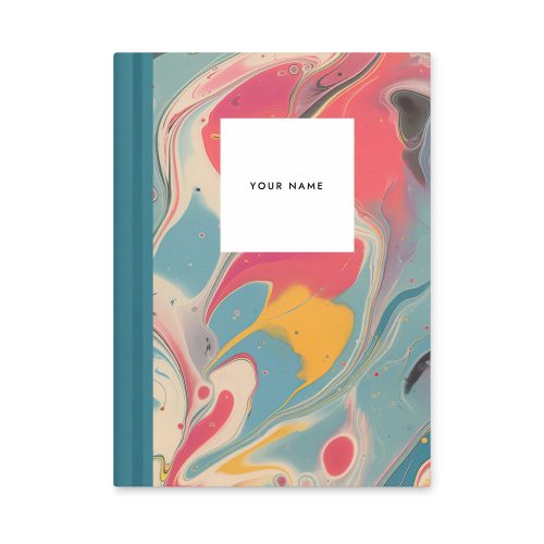 Personalise Marble Pattern Notebook 7