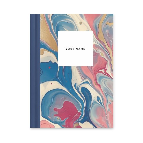 Personalise Marble Pattern Notebook 8