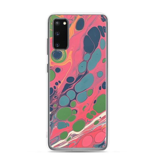 Pink Marble Clear Case for Samsung