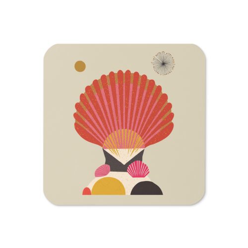Sea Scallop Cork-back coaster