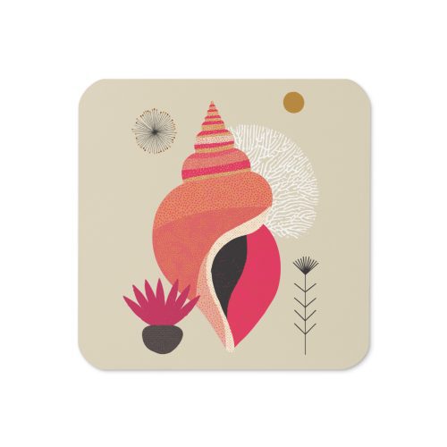 Whelk Cork-back coaster