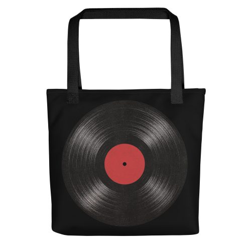 Black Vinyl Record Tote bag