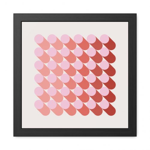 Isometric Circles Framed Art Print