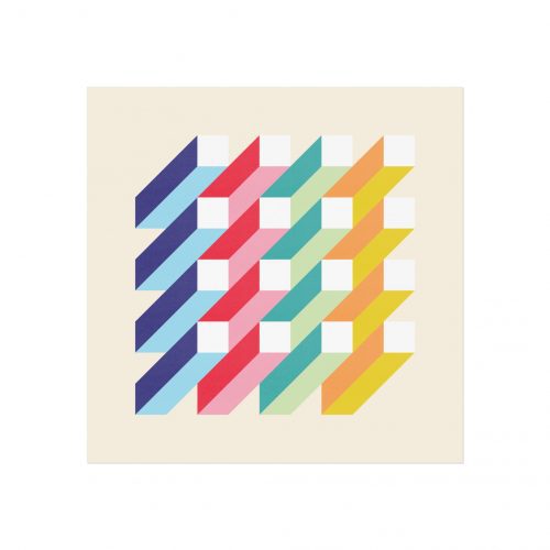 Isometric Squares Art Print