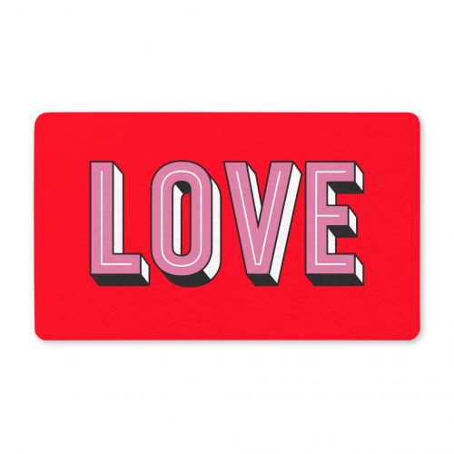 Love Polyester Doormat