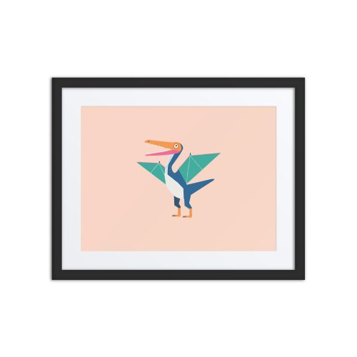 Pterodactyl Dinosaur Framed poster