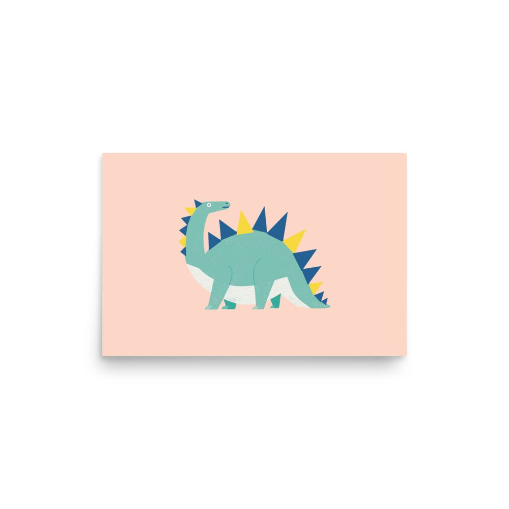 Stegosaurus Dinosaur Art Print