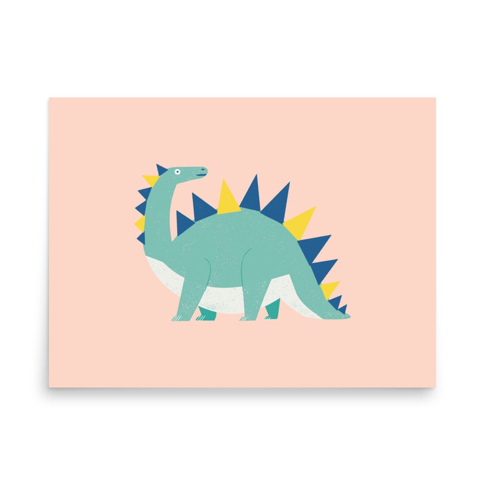 Stegosaurus Dinosaur Art Print