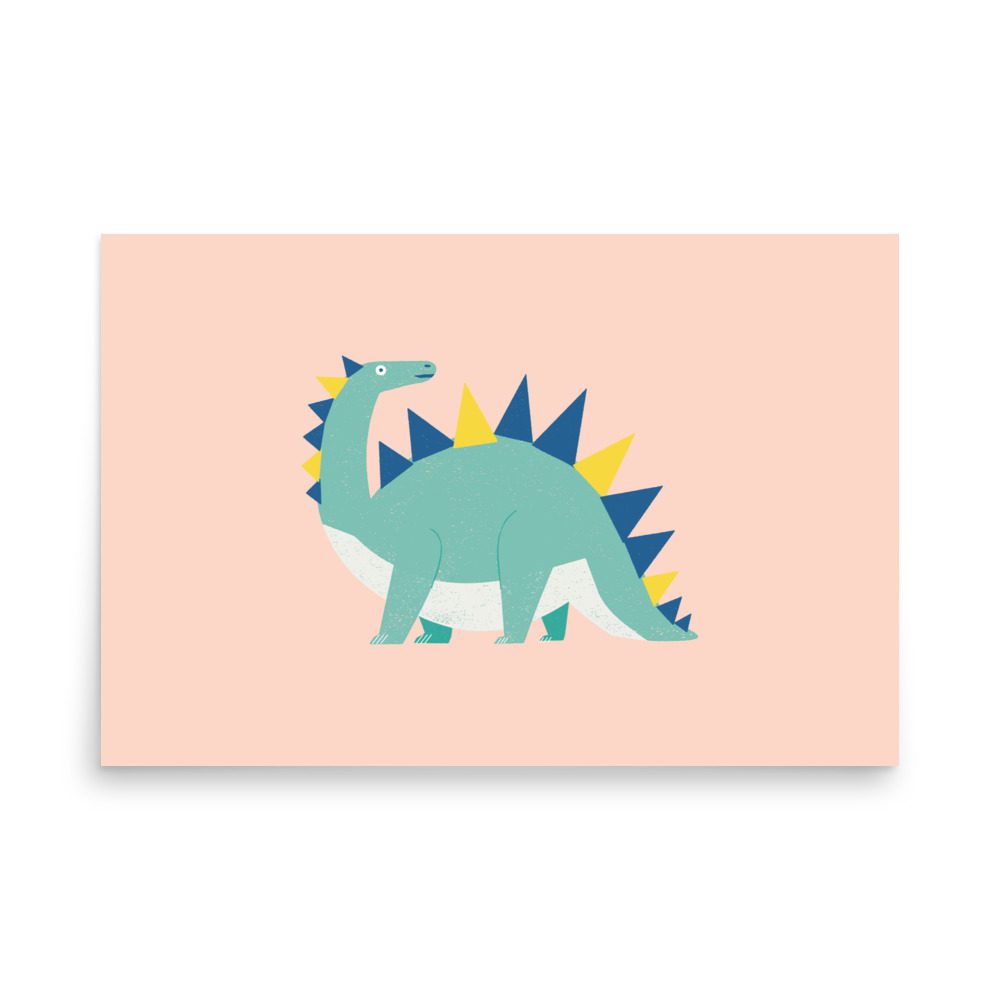Stegosaurus Dinosaur Art Print