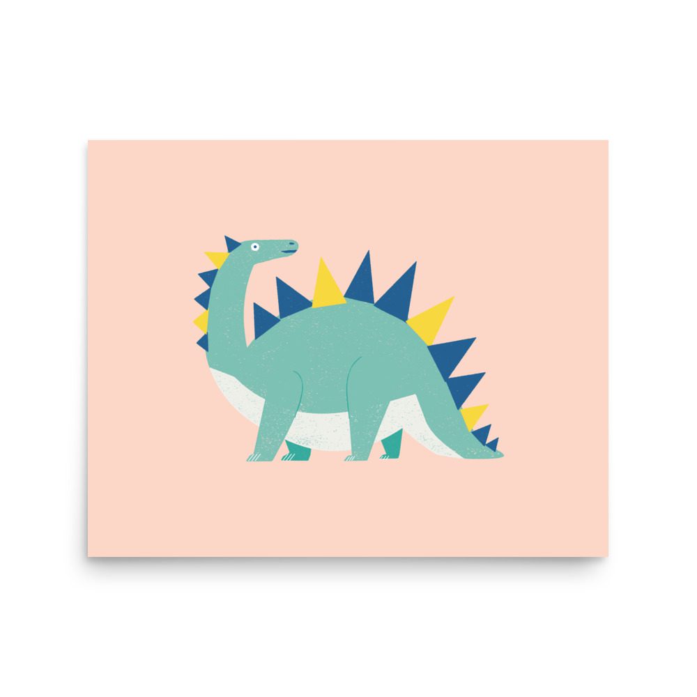 Stegosaurus Dinosaur Art Print