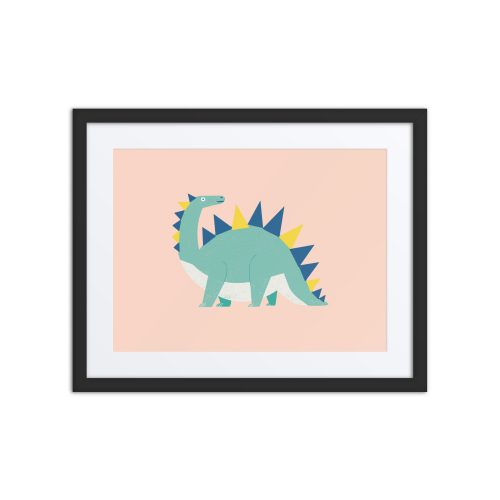 Stegosaurus Dinosaur Framed Art Print