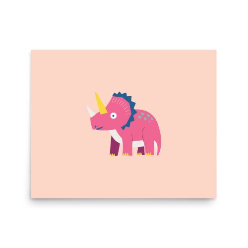 Triceratops Dinosaur Art Print